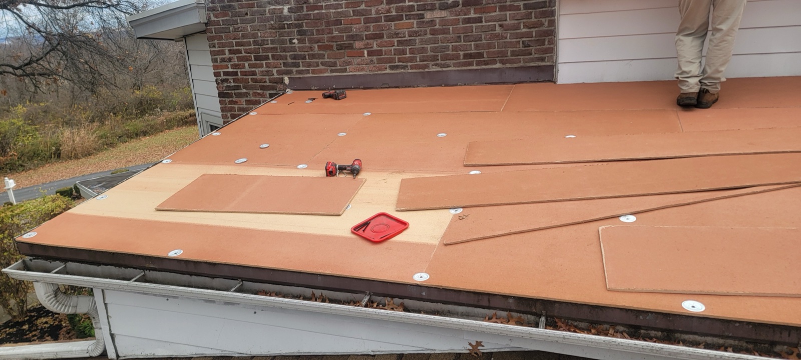 EPDM Rubber Flat Roof Replacement detailed photo 1